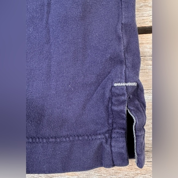 189. Kids Hanna Andersson Navy Blue Collared Short Sleeve T-Shirt - Picture 5 of 13